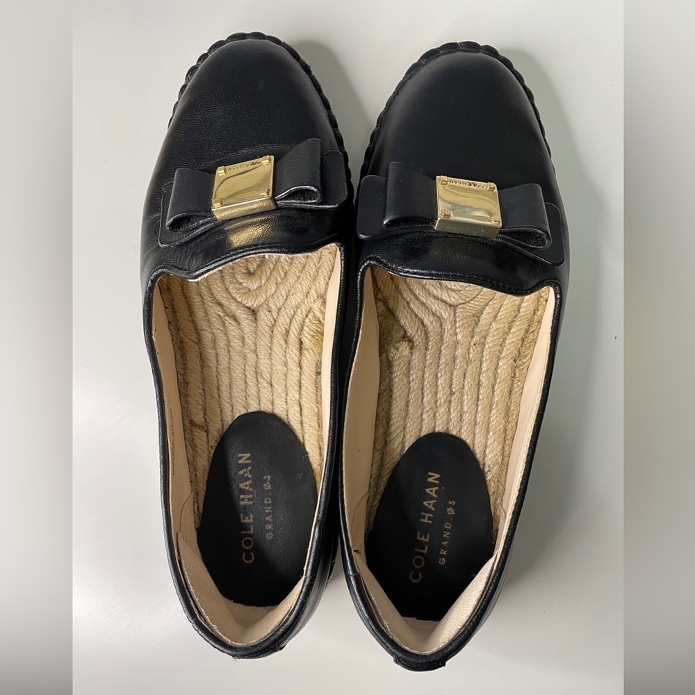 Cole Haan Womens Espadrille Leather Shoes - Size 5B - Picture 2 of 9